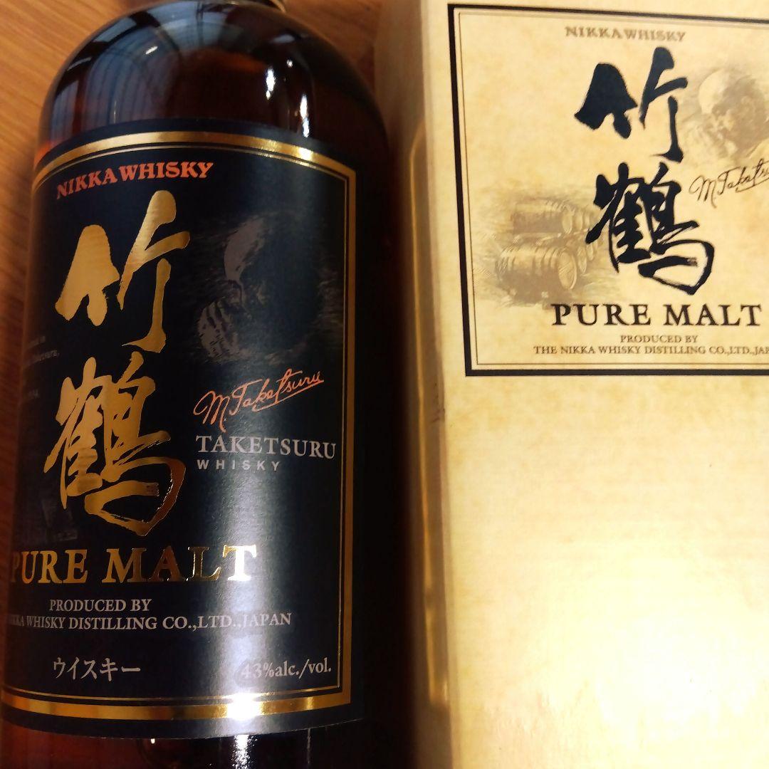 竹鶴黒ラベル　 Pure Malt 　箱入り 700ｍｌ入り　43%