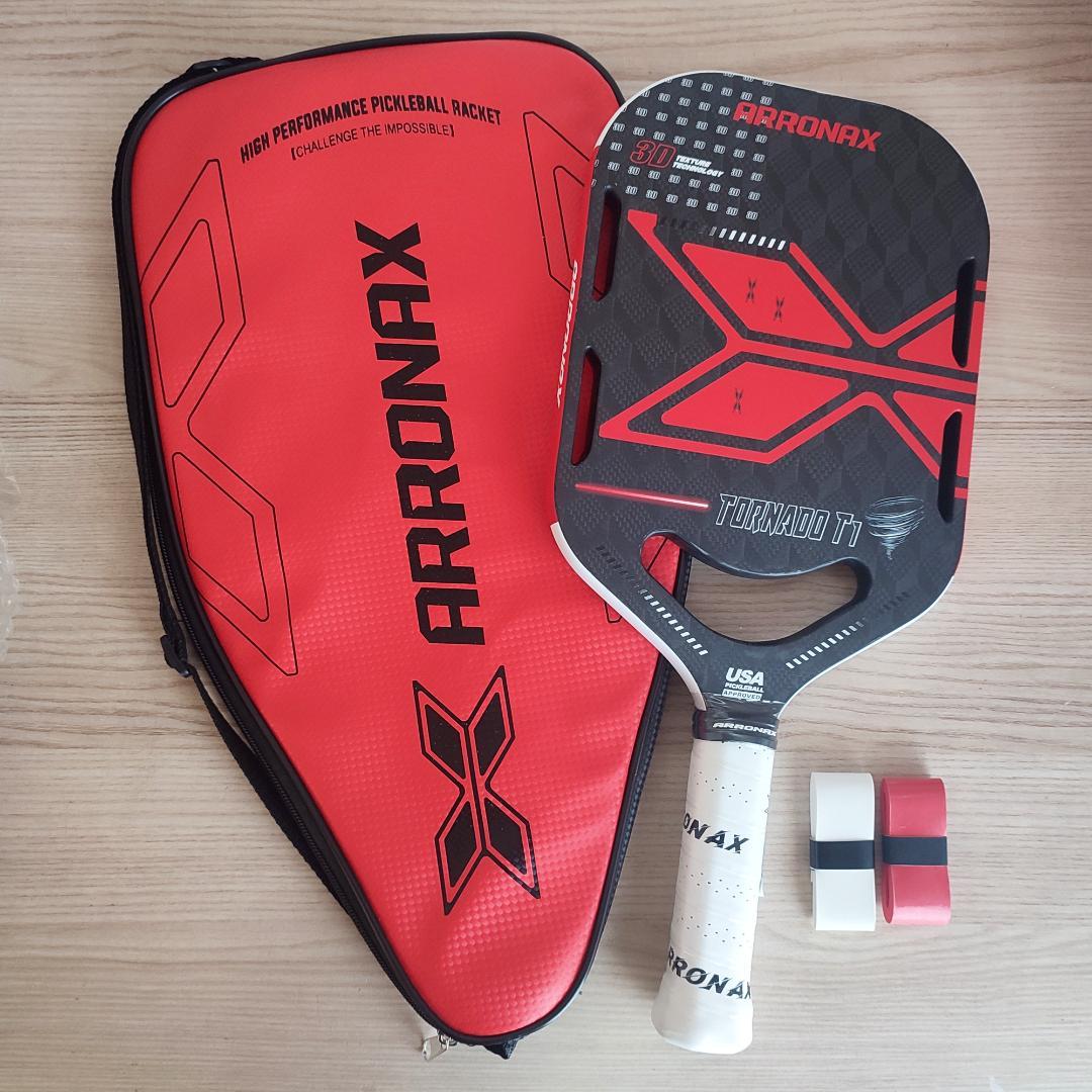 USAP承認 ARRONAX ピックルボールパドル 3Kカーボン T1 赤