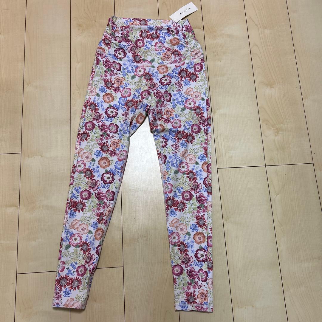 SUKALA エンブロイダリープリント　花柄　レギンス Mサイズ