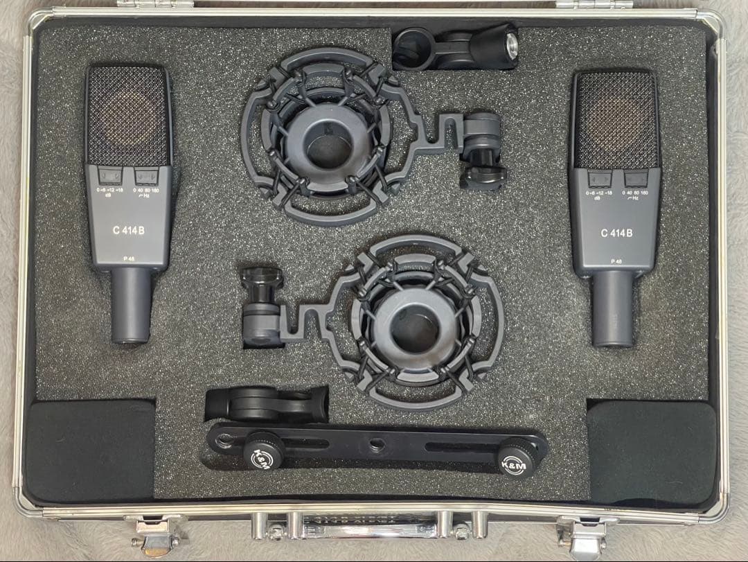 【極美品/マッチドペア】AKG C414 B-XLS ステレオセット 完動品