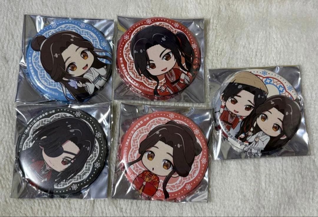 天官賜福 きゃらドリ 缶バッジ 謝憐 三郎 花城 セット