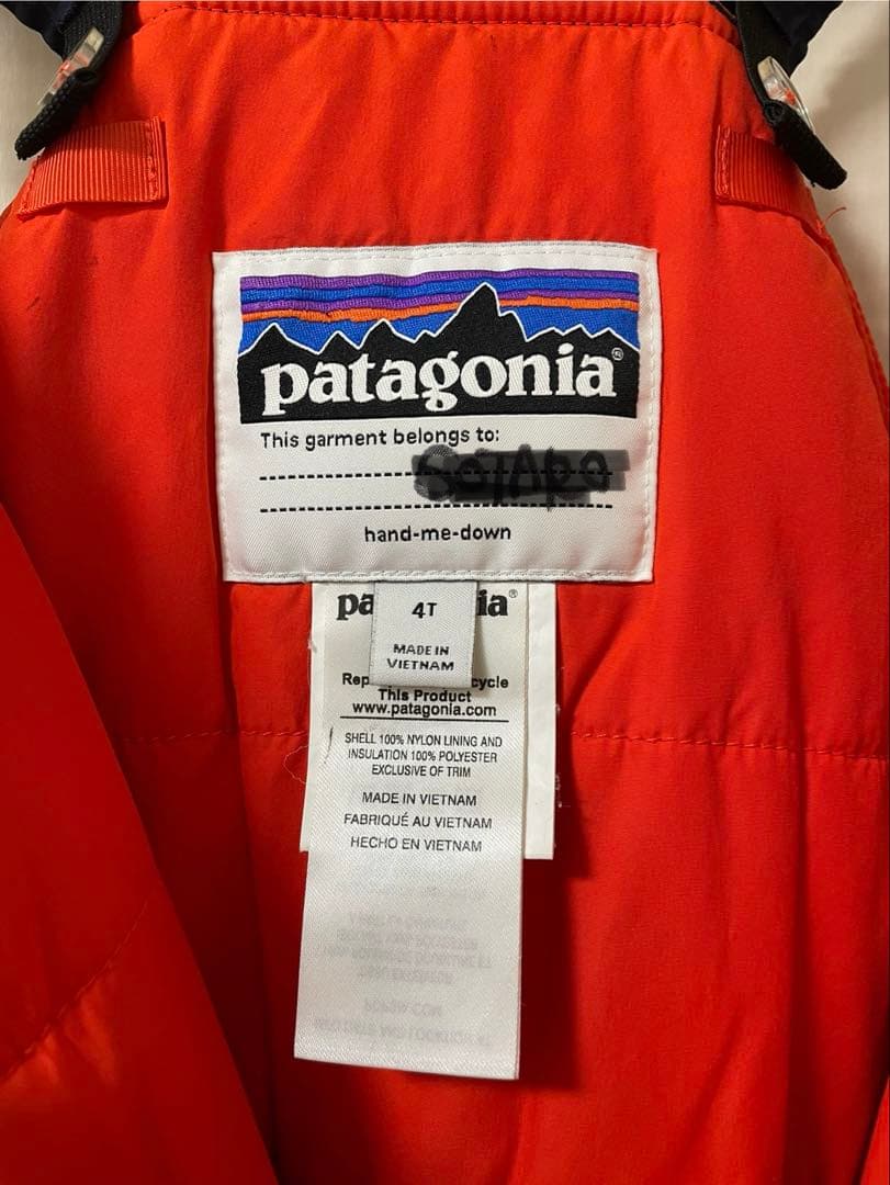 パタゴニア　ベビー　スノーパイルビブ　4T