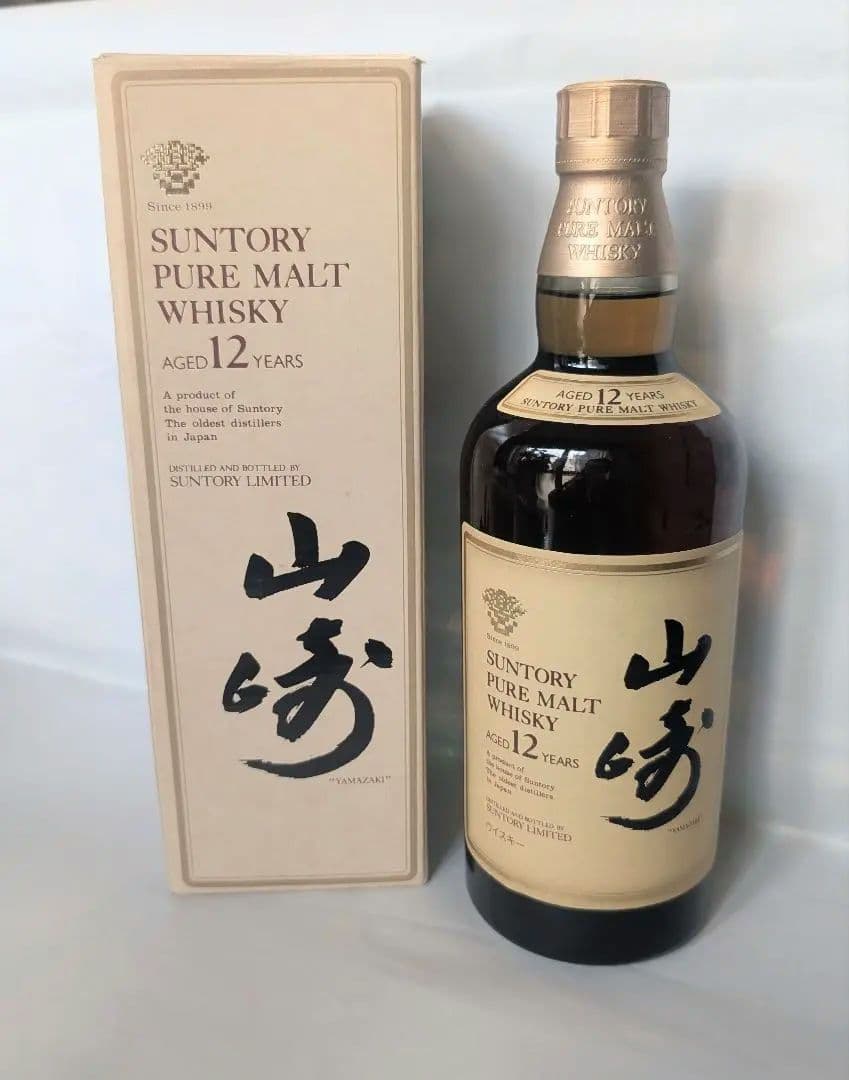 (89)SUNTORY 山崎 12年 ピュアモルト ウイスキー 43％ 箱付