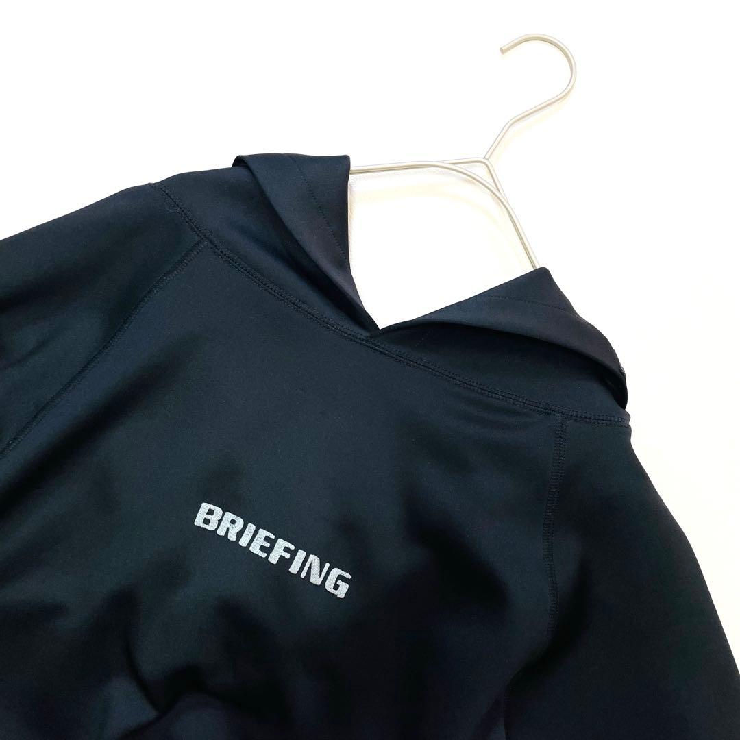 6409【美品】ブリーフィング　リカバリーウェア　プルオーバーパーカー　ブラック