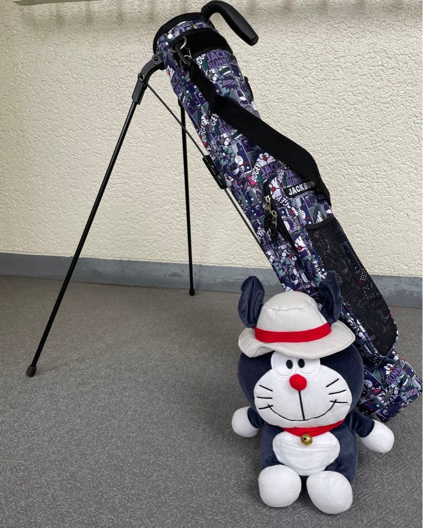 美品&未使用品●JACK BUNNYドラえもん●サブキャディバッグとヘッドカバー