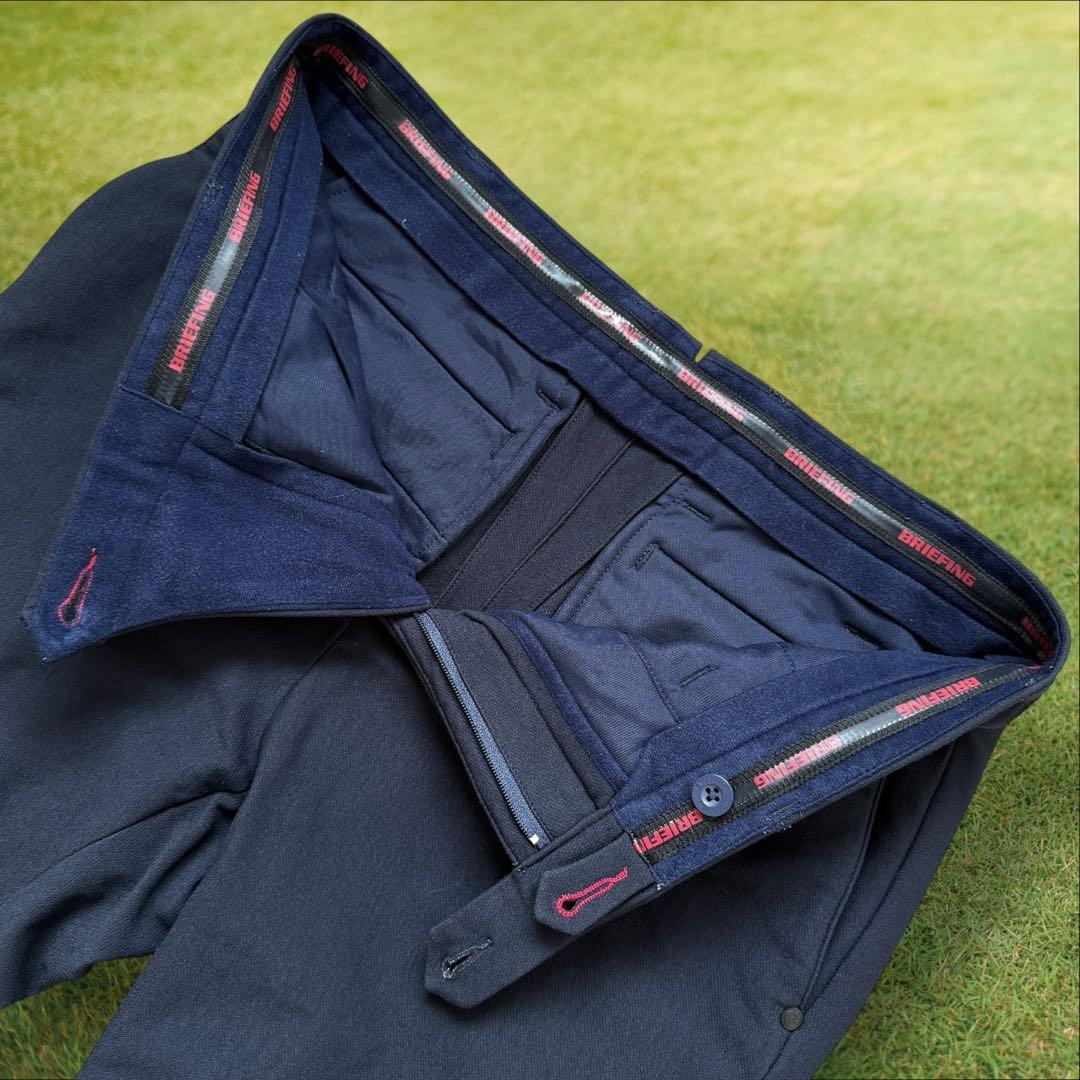 裏起毛　ブリーフィングゴルフ　パンツ　紺　濃紺　ネイビー　M 秋冬　防寒パンツ