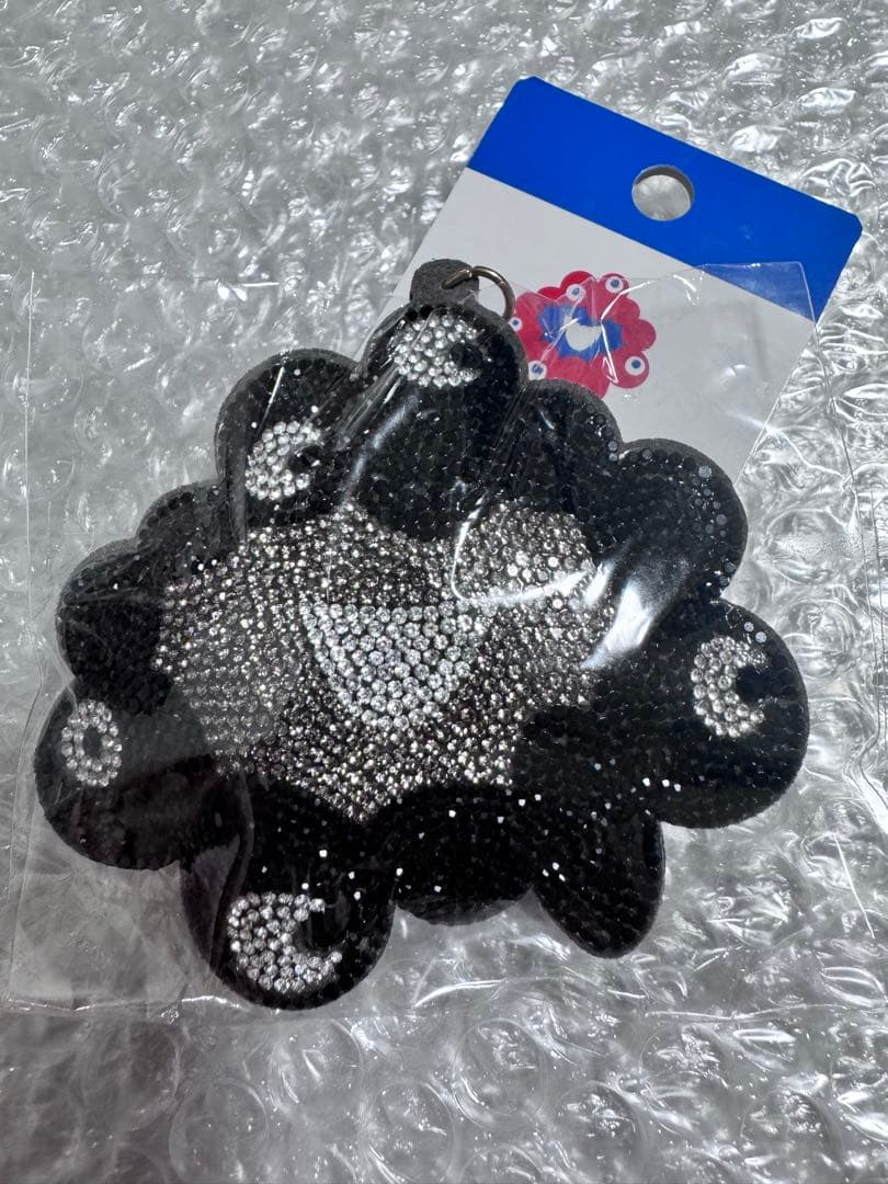 大阪関西万博 EXPO ラインストーンマスコット キーホルダー 黒ミャクミャク