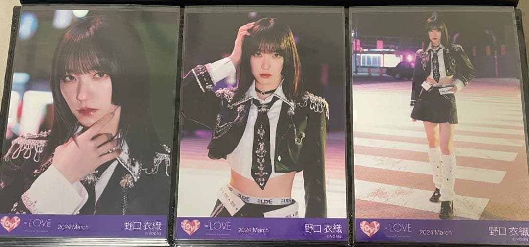 ナ*グ様 野口衣織　呪って呪って　生写真　コンプ