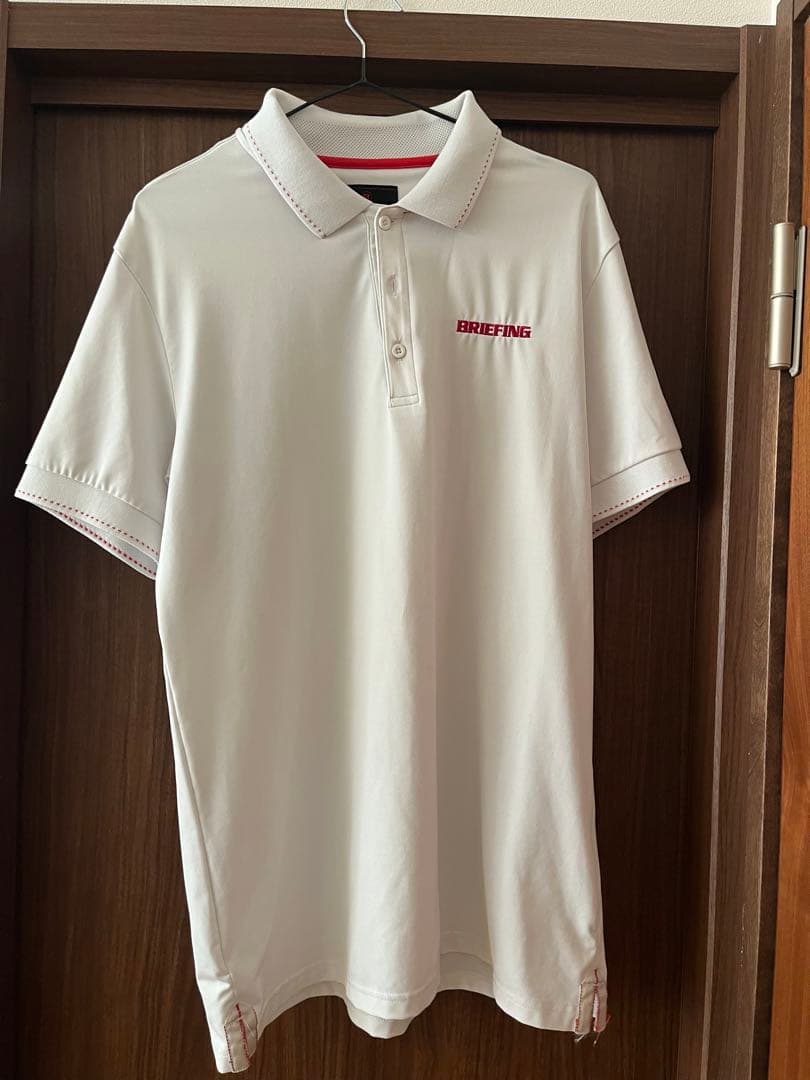BRIEFING ゴルフホワイト ポロシャツLサイズ