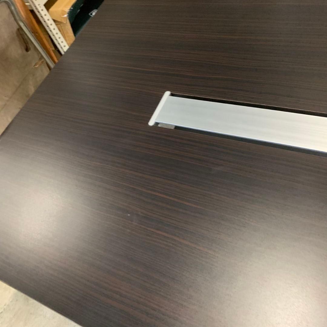 I140\" 現状品 1800x1200 ミーティングテーブル ブラウン