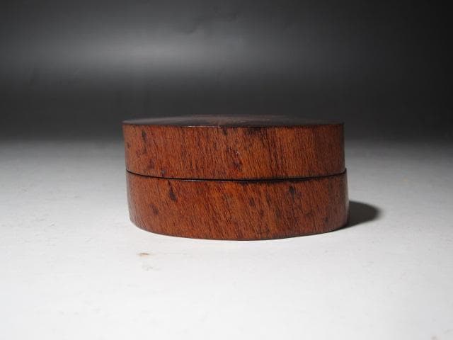 【セール】☆　駒沢利斎　蔦香合　裏千家　十五代　鵬雲斎の花押☆y473