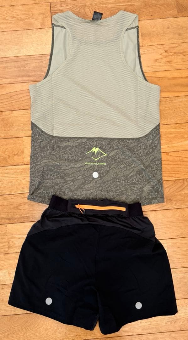 【即日発送】asics シングレット、ショーツセットXS（海外サイズ）