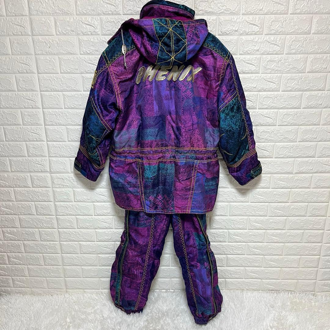 美品 平成レトロ 90's フェニックス スノーウェア上下 スキー スノボ