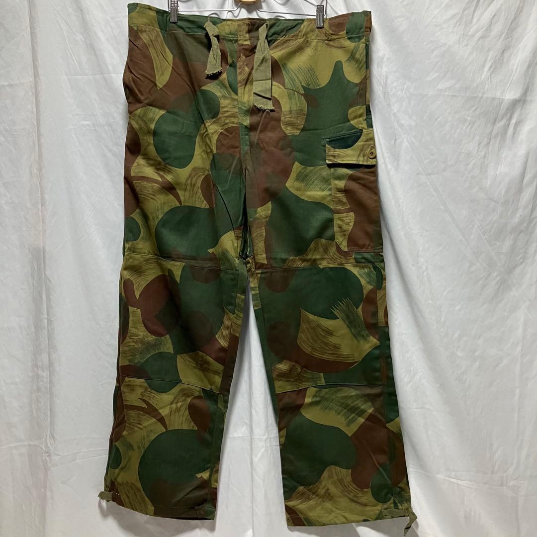 ベルギー軍　50's ブラッシュストロークカモ　dead stock 実物　前期