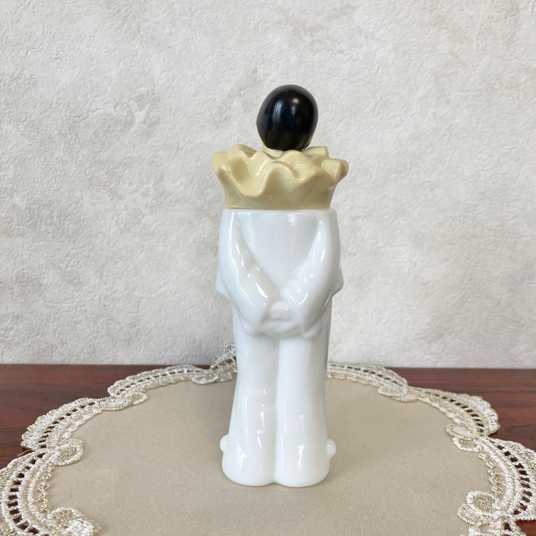 香水瓶　ピエロ　AVON　エイボン　ミルクガラス　ボトル　ヴィンテージ