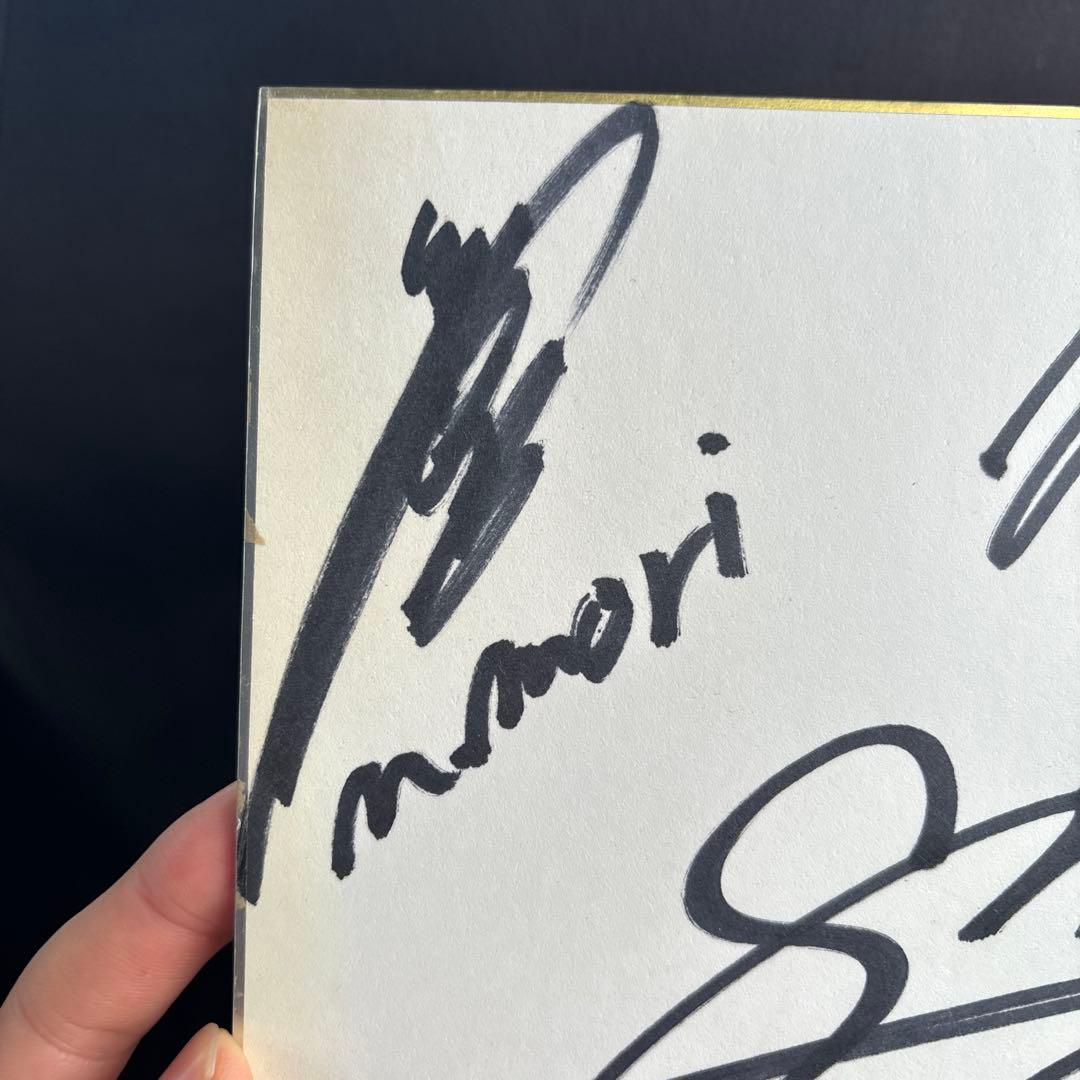 SMAP 6人 （香取、木村、草薙、森、中居、稲垣）直筆サイン色紙