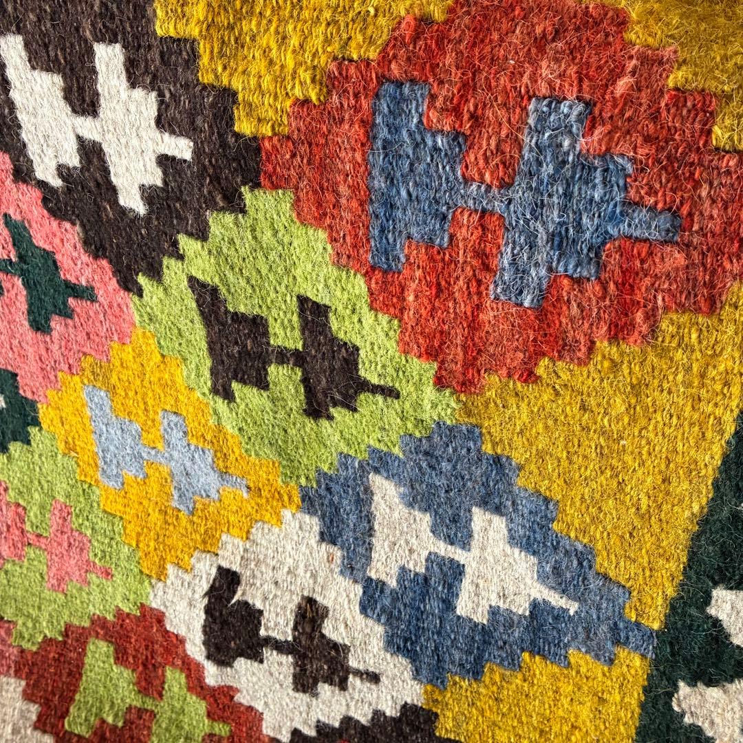 サマルカンド　手織り　草木染め　絨毯