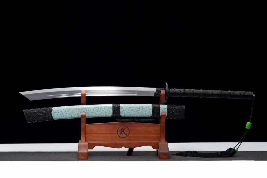 （延長版）【青鱗康熙戦刀】古兵器 武具　刀装具　日本刀　模造刀 居合刀 長尺