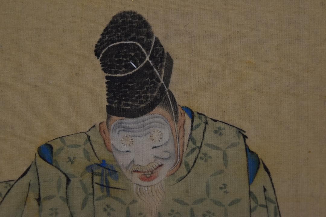 圓山應挙/円山応挙/翁図/祝事人物図/横物/掛軸☆宝船☆Z-696