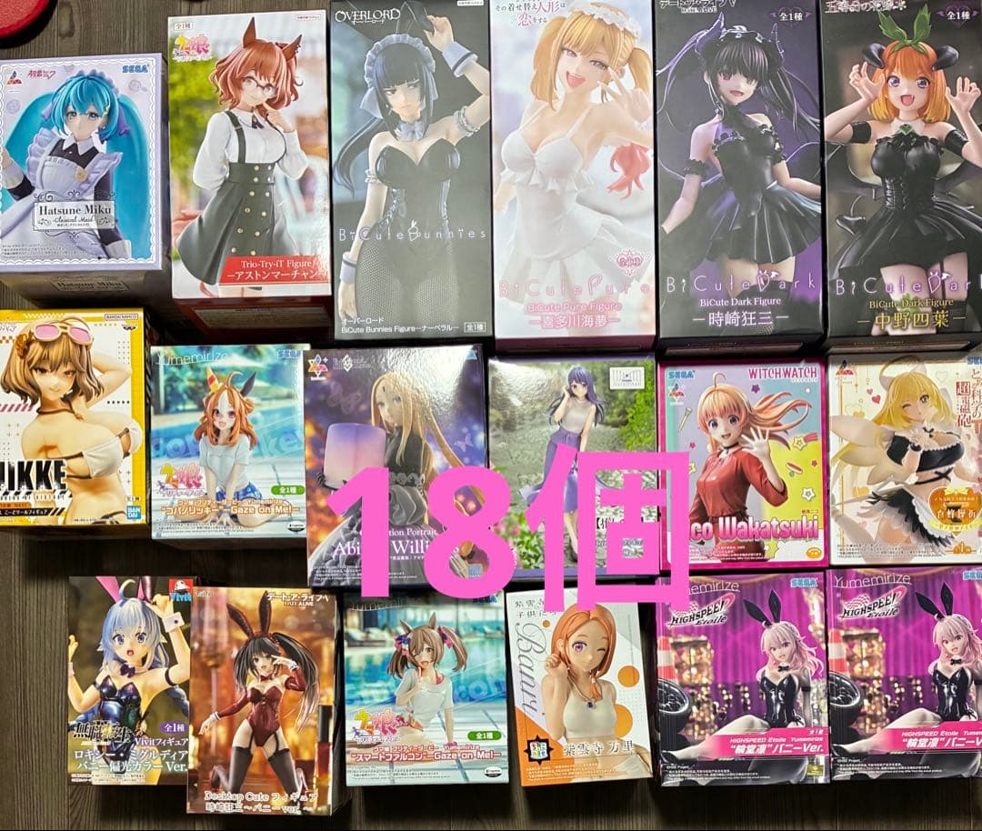 最新プライズ美少女フィギュア 18個まとめ売り