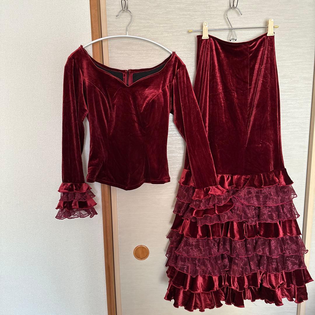 【ソニアジョーンズ】フラメンコ衣装ツーピース