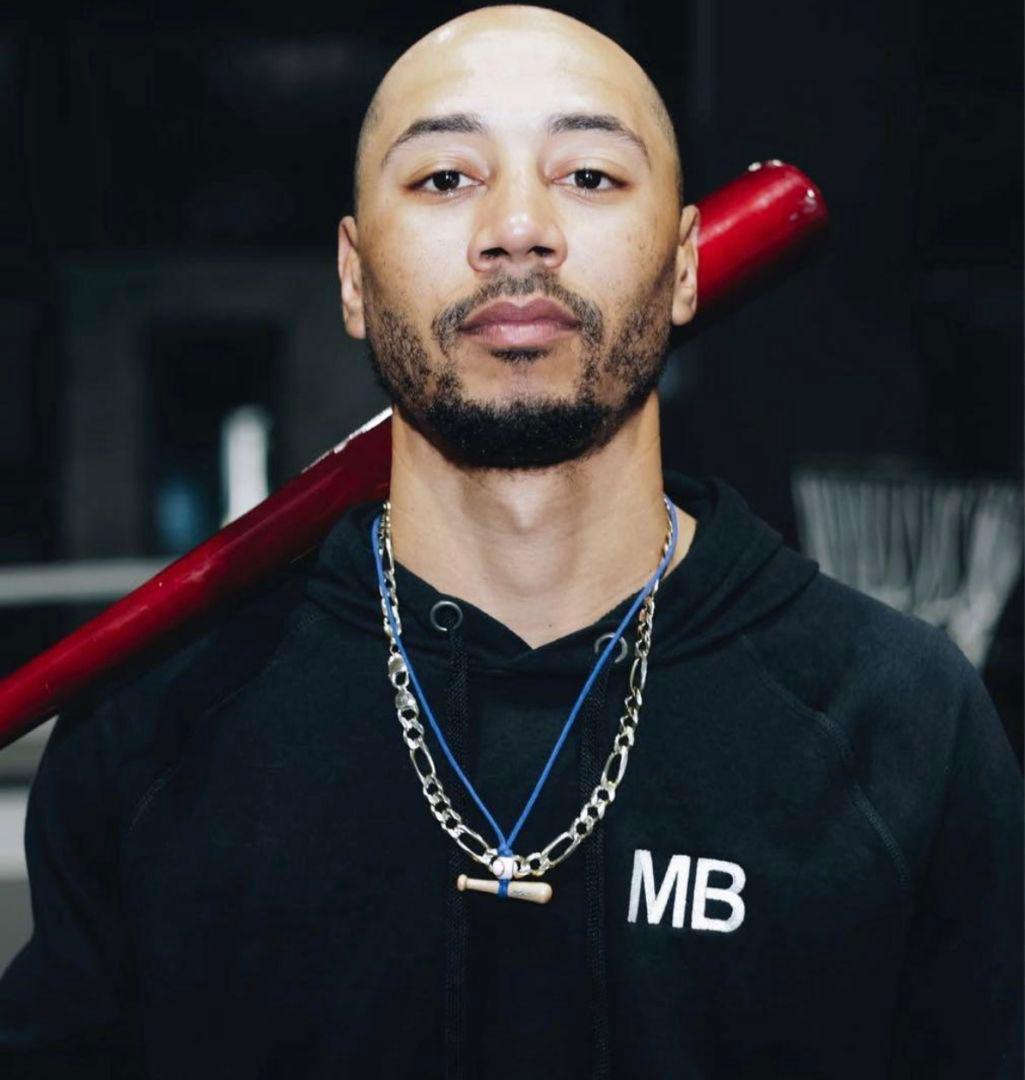 【即日発送】ムーキーベッツ選手着用 ネックレス ブルー ドジャース 大谷翔平