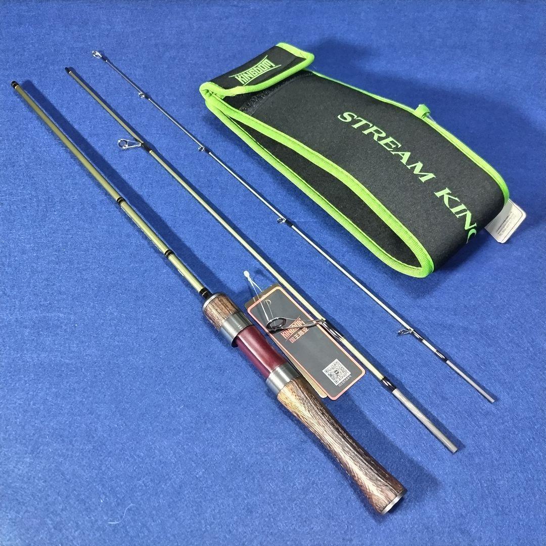 軽量マルチピースロッド 1.53m 5ft スピニング 3ピース トラウト 渓流