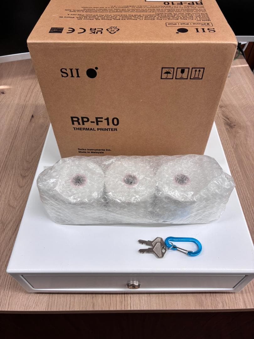 【美品】SEIKO SII レジ プリンターセット RP-F10-W27J1-5