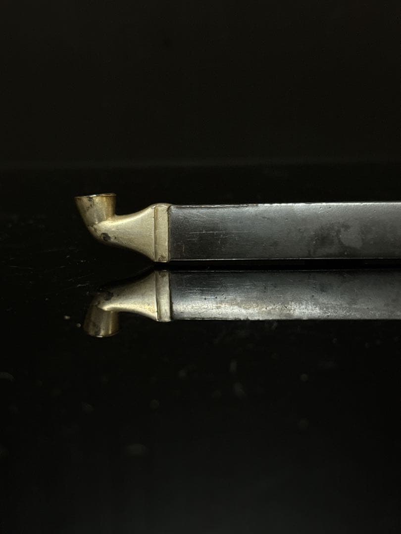 江戸期 四分一 小柄 金銀象嵌 人物図 煙管 キセル 喫煙具