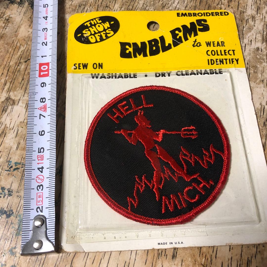 ビンテージ 60s デビル　悪魔　Devil ワッペン ノースノーネーム　レトロ