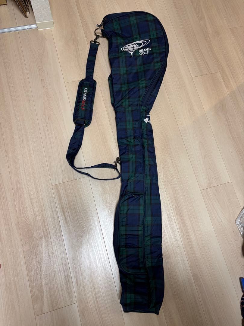 BEAMS GOLF チェック柄 ゴルフバッグ