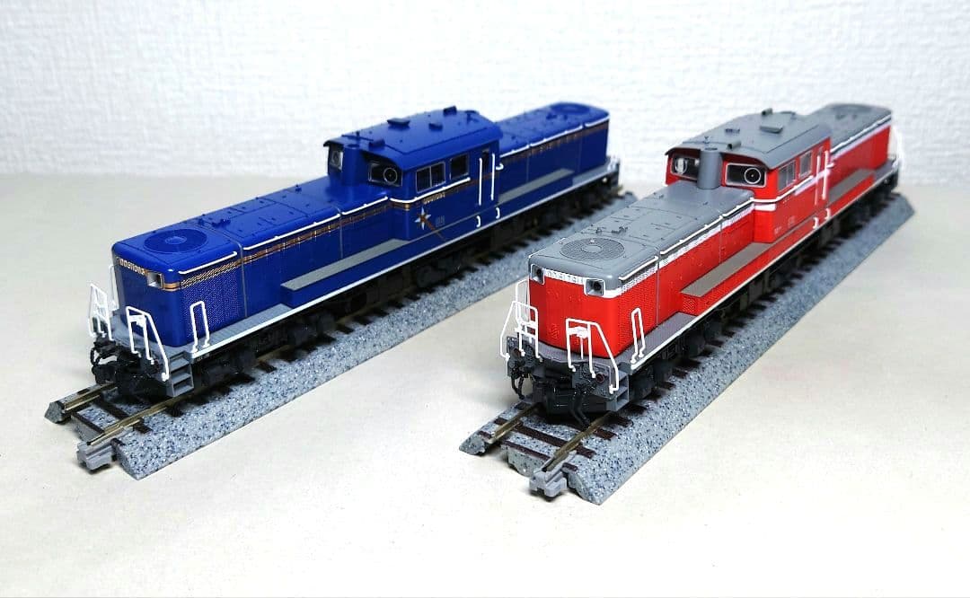 KATO　HOゲージ　DD51北斗星色＆一般色　2両セット　加工有りジャンク品