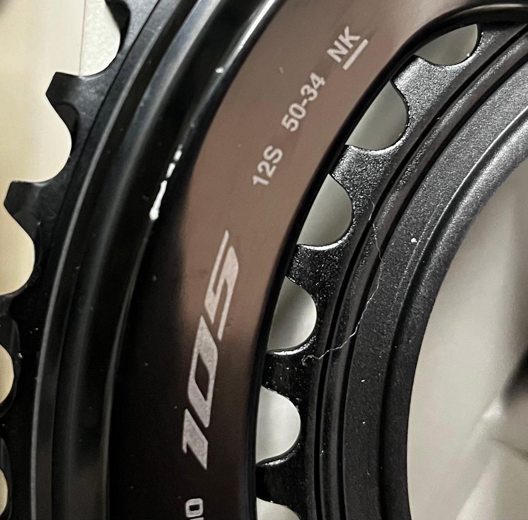 未使用 完成車外し シマノ 105 クランク FC-R7100