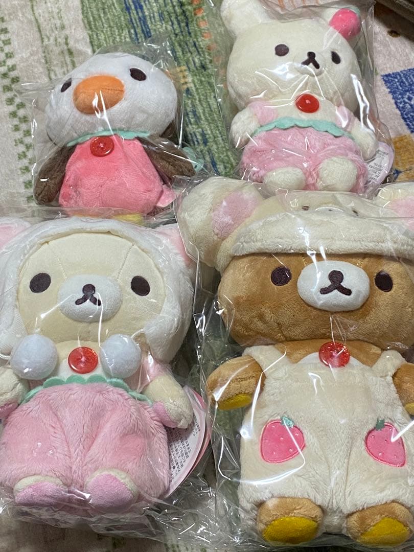コリラックマのいちごないちにち ぬいぐるみ 20周年記念テーマ セット