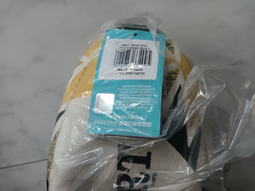 RWC2019 南アフリカ 優勝記念レプリカボール ◆ラグビーワールドカップ