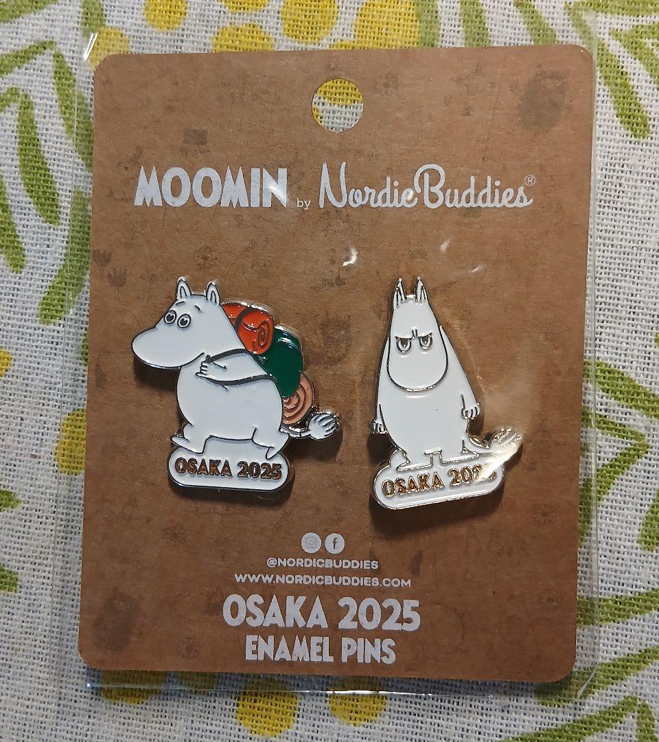 大阪関西万博限定グッズ　ムーミン OSAKA 2025 ピンバッジ 2個セット