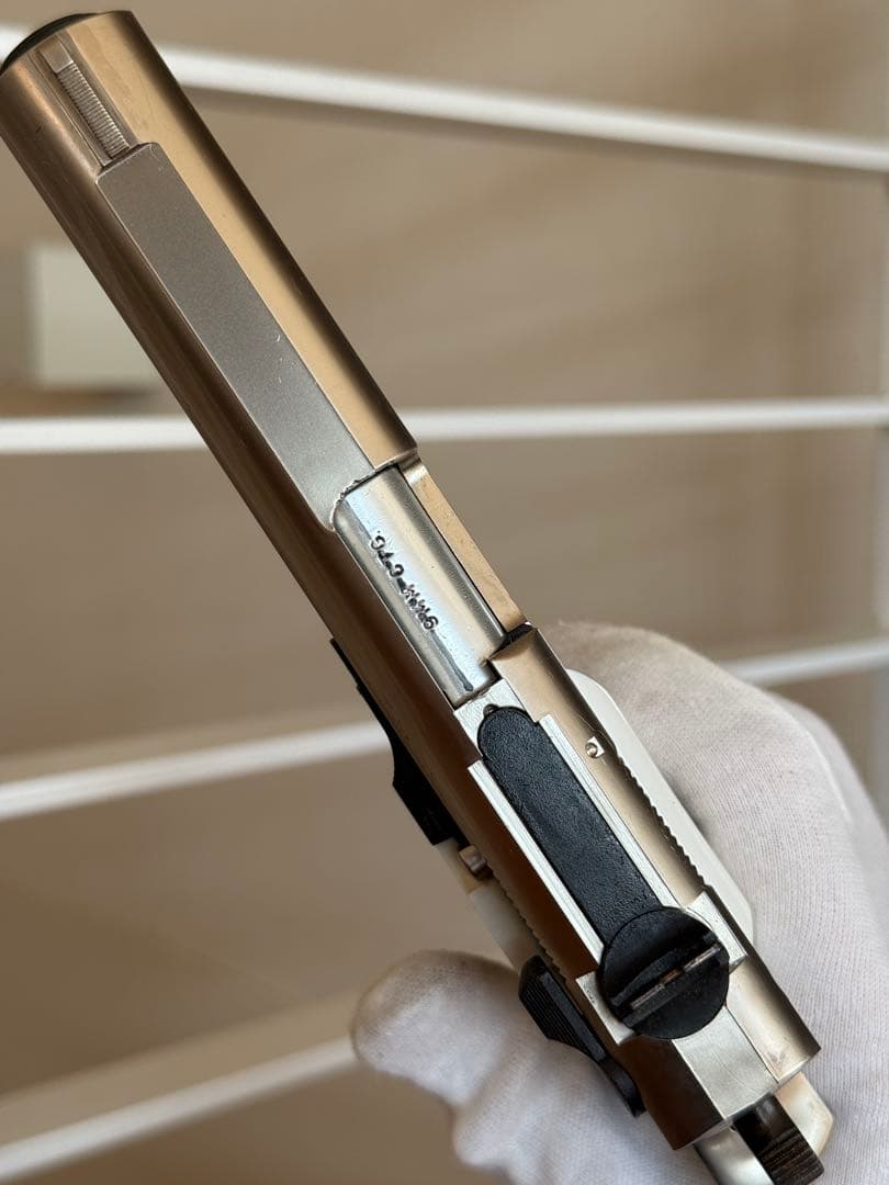 マルシン S&W M39 M39-2 シルバー ホワイトグリップ モデルガン