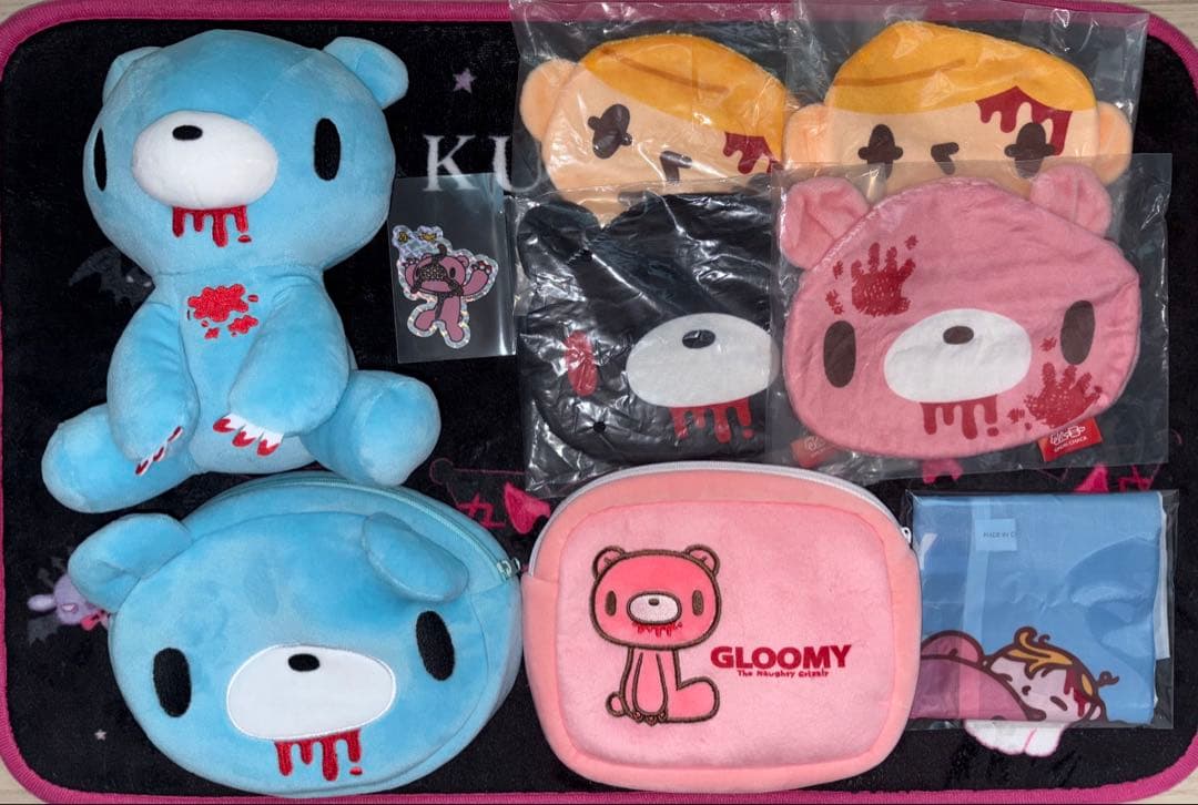 グルーミー アベイル ガチャガチャ ポーチ ぬいぐるみ エコバッグ ステッカー