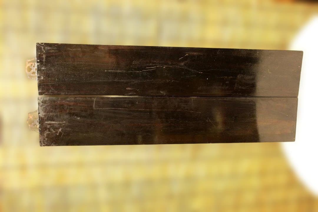 木製掛軸 伝統的な書道作品 明・董其昌　五言絶句木彫古掛軸