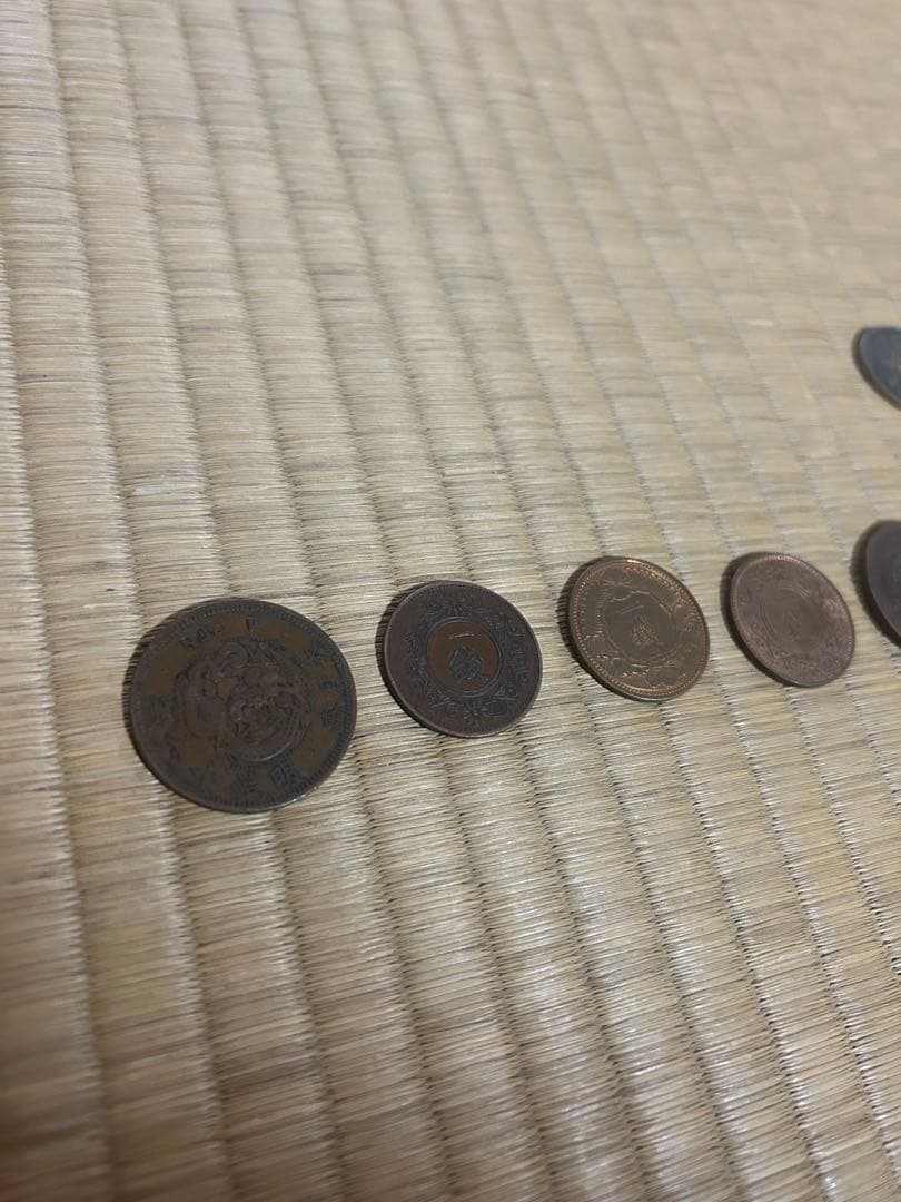 昭和レトロ 小型十銭 一銭 二銭 半銭 銀貨 など セット