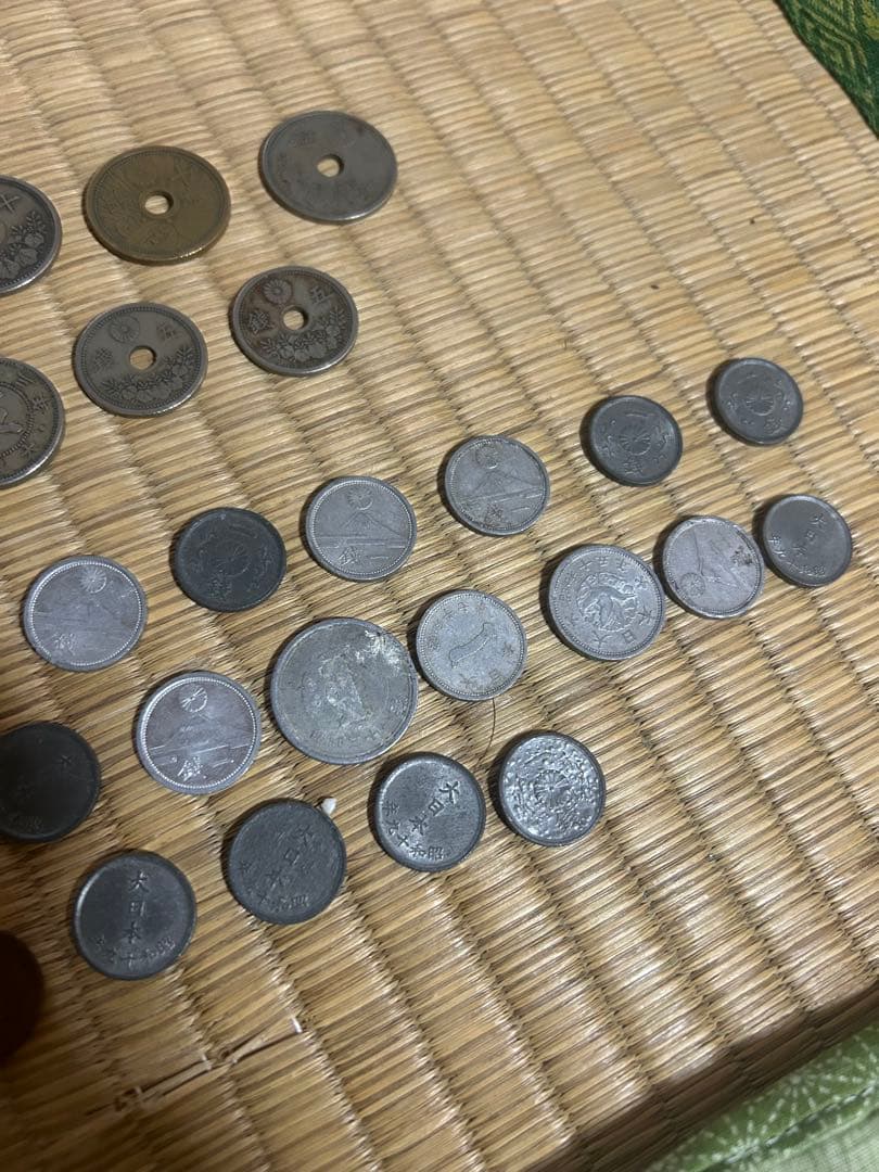 昭和レトロ 小型十銭 一銭 二銭 半銭 銀貨 など セット