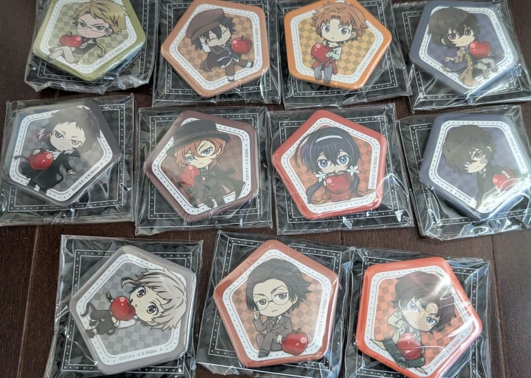 文豪ストレイドッグス ペンタゴン 缶バッジ 全11種 DEAD APPLE