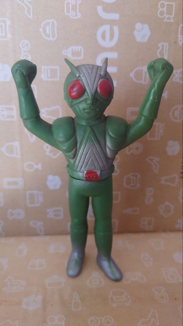 ライダーマン ソフビ 当時物