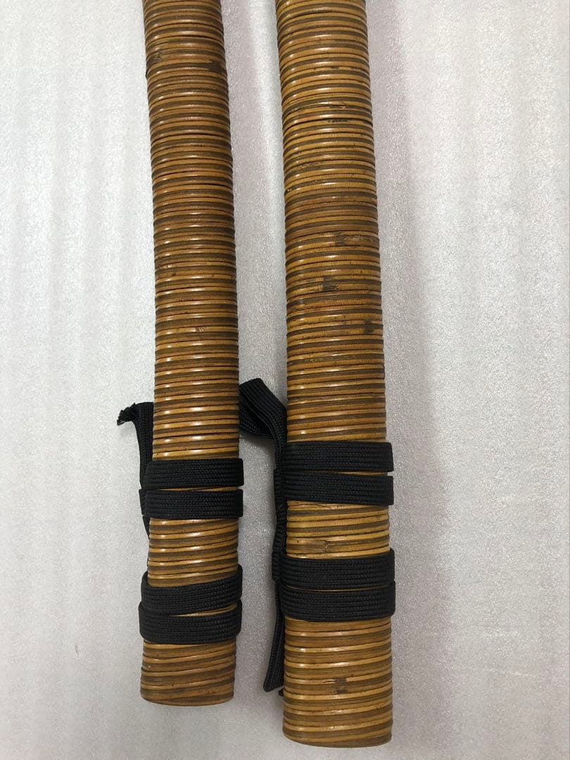 藤巻鞘 模造刀 打刀 脇差 2点セット 鞘付き長さ68/102cm 26A13