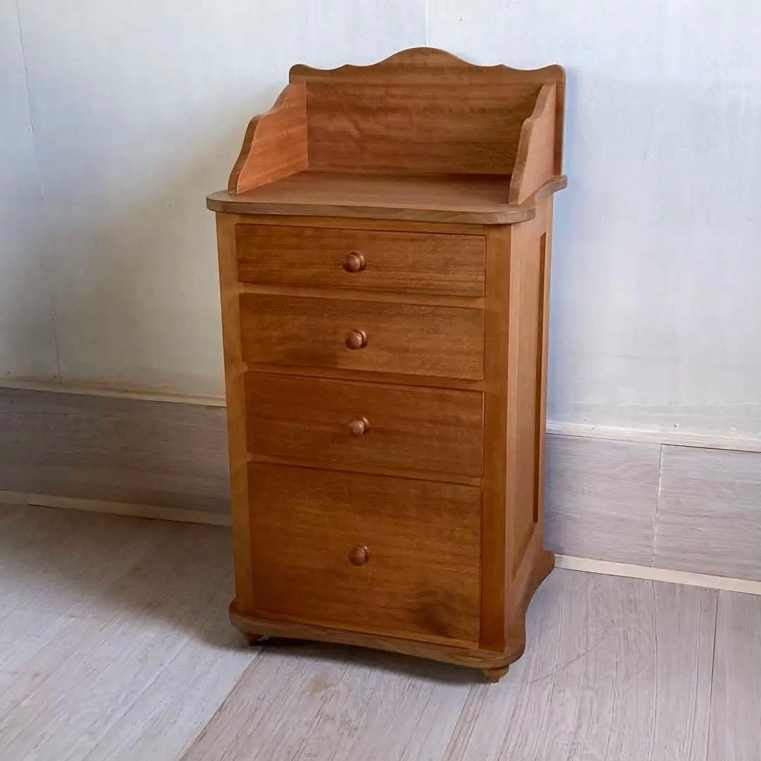 木製 レジカウンター 引き出し付き チェスト チェリー 総無垢材使用