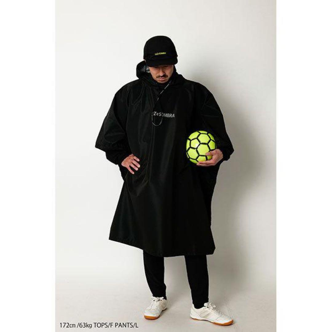 ルースイソンブラ　ポンチョ　ブラック　レインコート　サッカー　フットサル