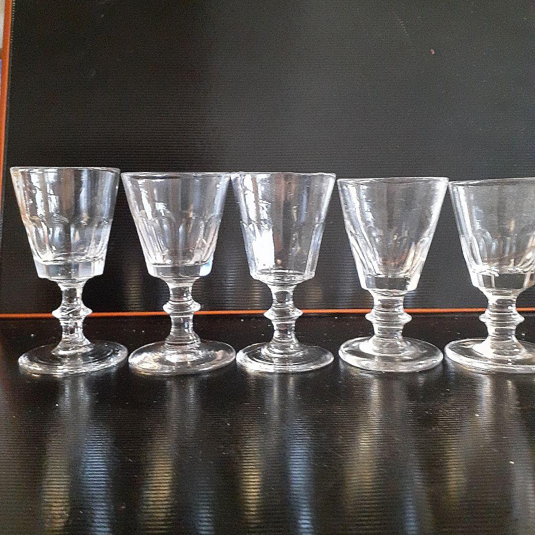 19Cのリキュールグラス5客