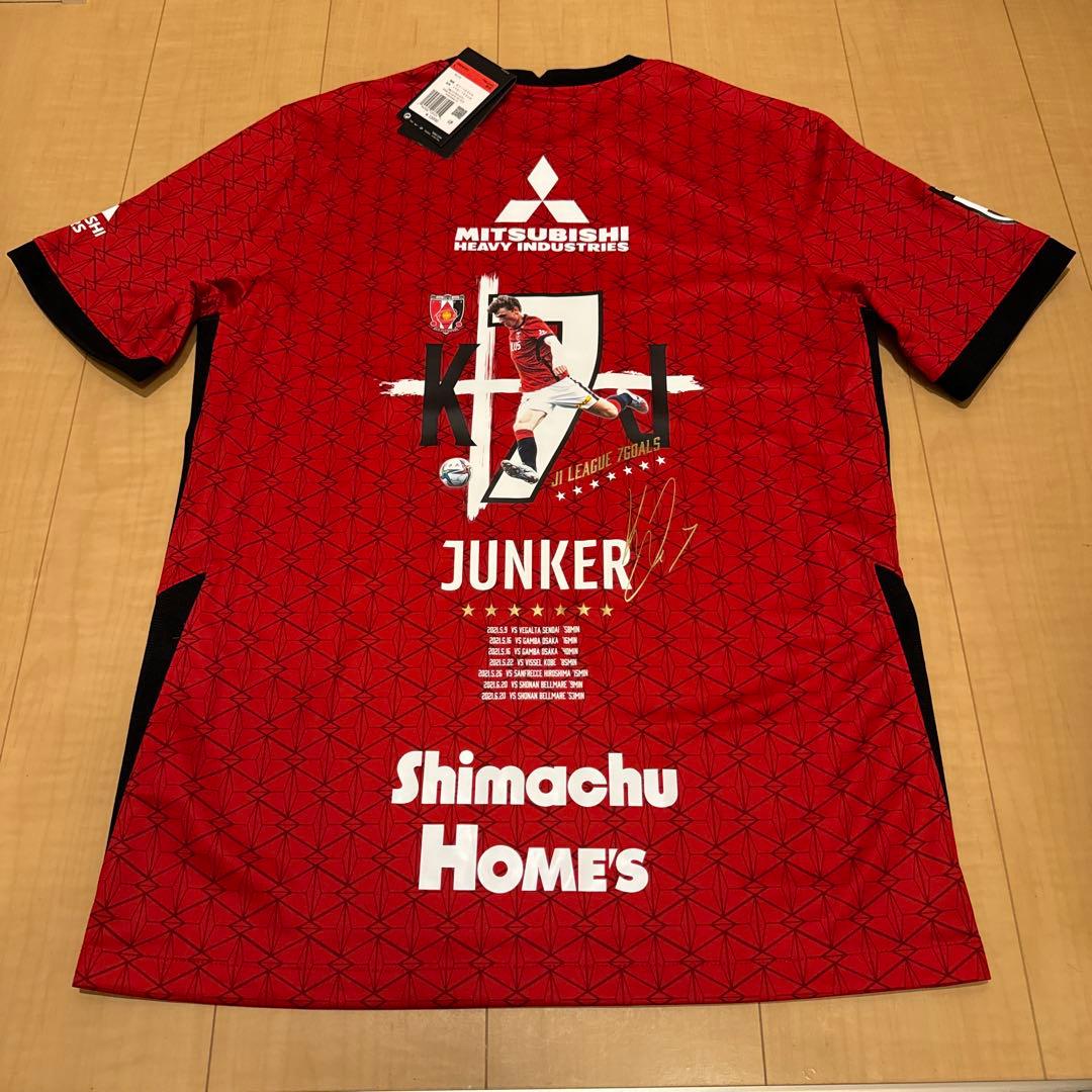 新品 浦和レッズ ユンカー J1 7ゴール記念 レプリカ ユニフォーム Lサイズ