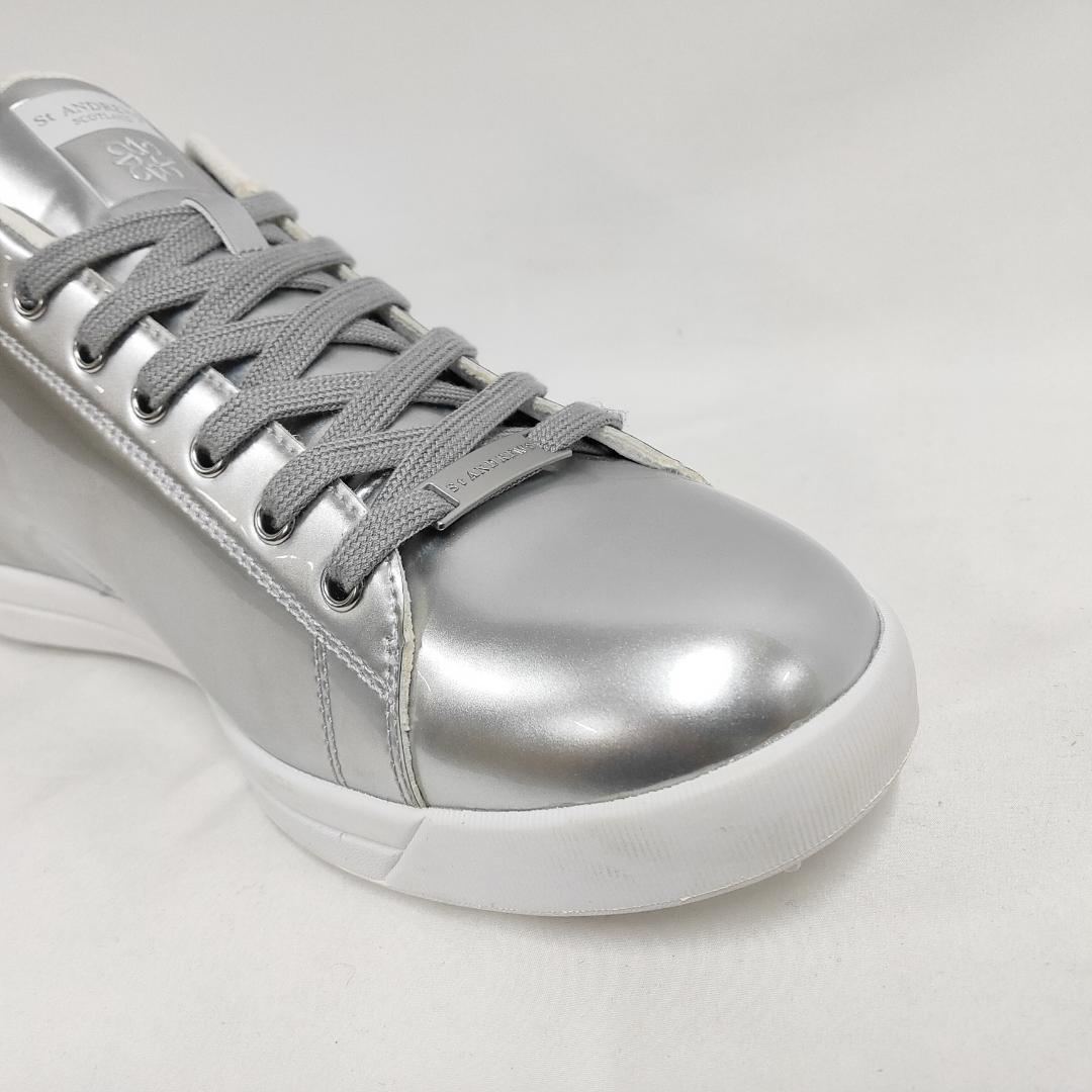 ○★新品未使用 セントアンドリュース ビブラム ゴルフシューズ シルバー27.5