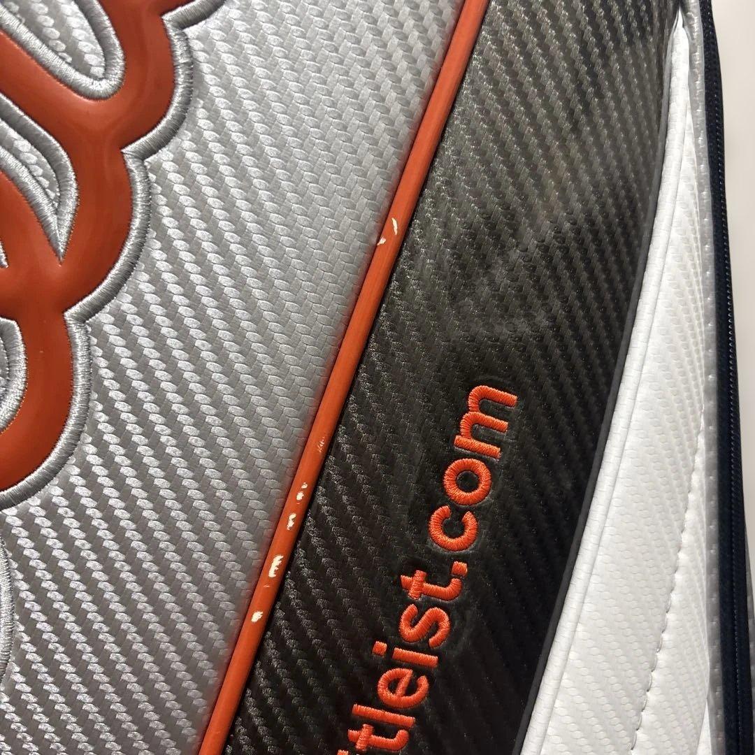 【週末セール】Titleist キャディバッグ ブラック/シルバー/オレンジ